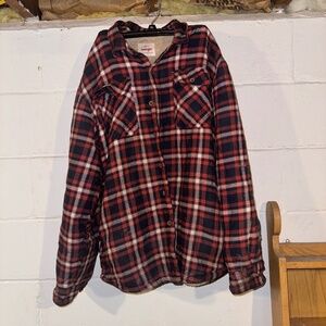 Wrangler fleece-lined flannel jacket